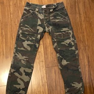 Green army pants by Joie!